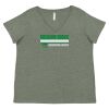 Curvy Collection Women's Fine Jersey V-Neck Tee Thumbnail